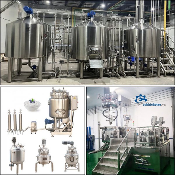 Máy khuấy nhũ hóa - Máy khuấy trộn, đồng hóa mỹ phẩm chất lượng tốt
